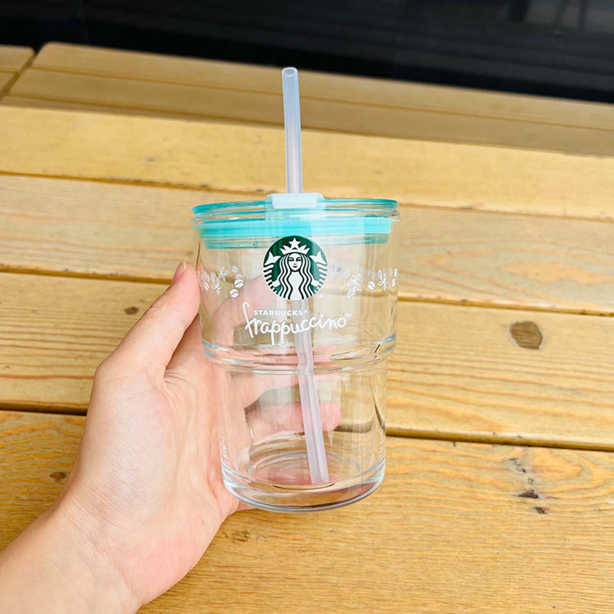 Starbucks China Enjoy Frappuccino Glass Straw Cup Starbucks loveinstarbucks