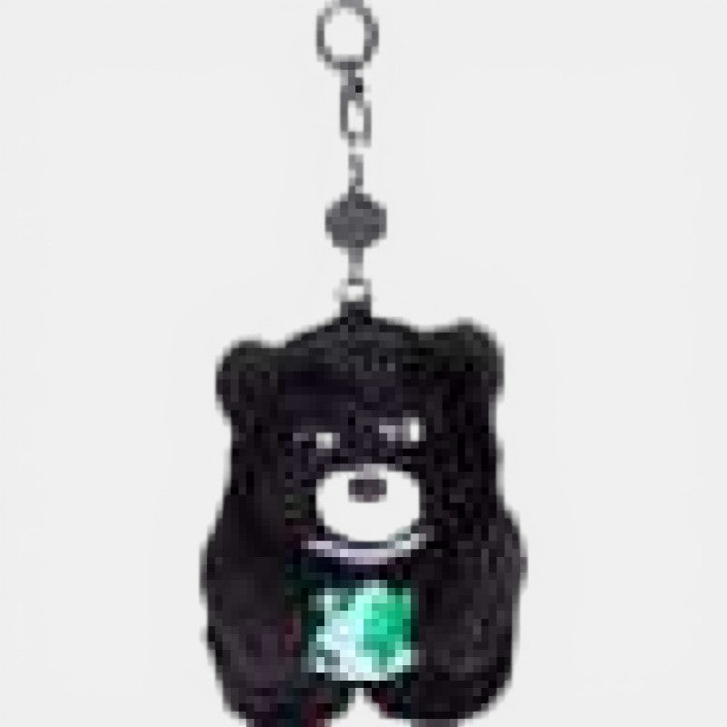 Starbucks Taiwan 2026 Summer Season1 Series Black Bear ID Coin Purse