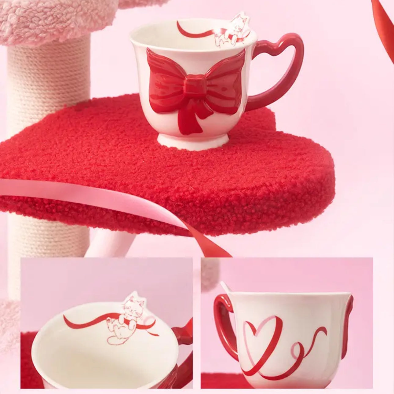 Starbucks China 2024 Star moving series Cat Ribbon Mug 384ml loveinstarbucks loveinstarbucks