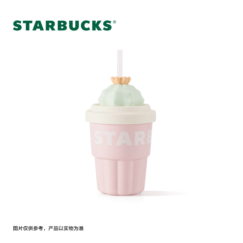 Starbucks China 2024 Succulent series pink ceramic straw cup 415ml loveinstarbucks loveinstarbucks