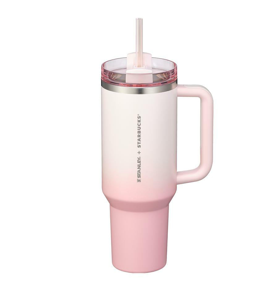 Starbucks Korea 25th Anniversary Stanley Ombre pink Stainless steel cup  40oz Starbucks loveinstarbucks
