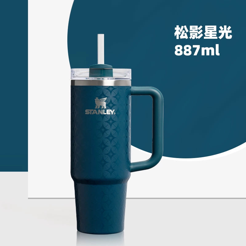 STANLEY China 2025 Christmas series blue Stainless steel cup 887ml 30oz