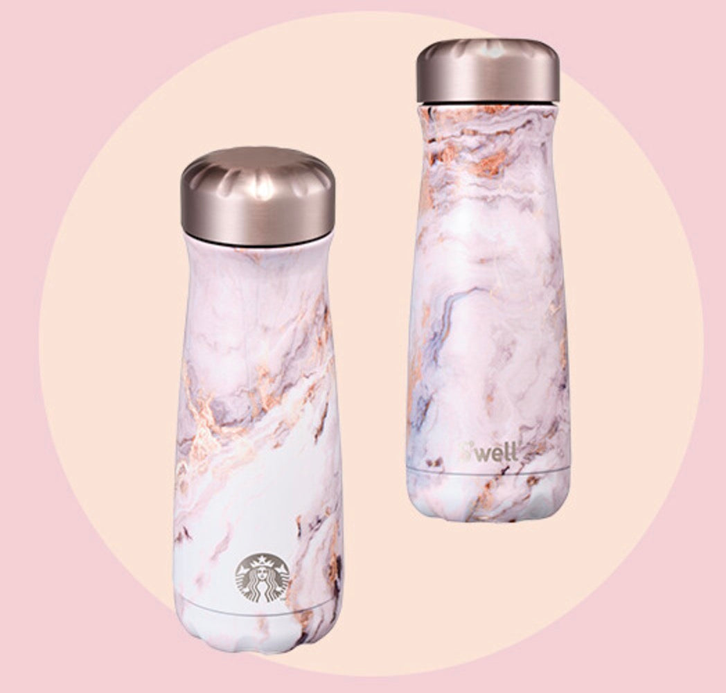 Starbucks Korea 2024 Swell Pink Marvel series one Stainless steel baseball  cup 591ml Starbucks loveinstarbucks