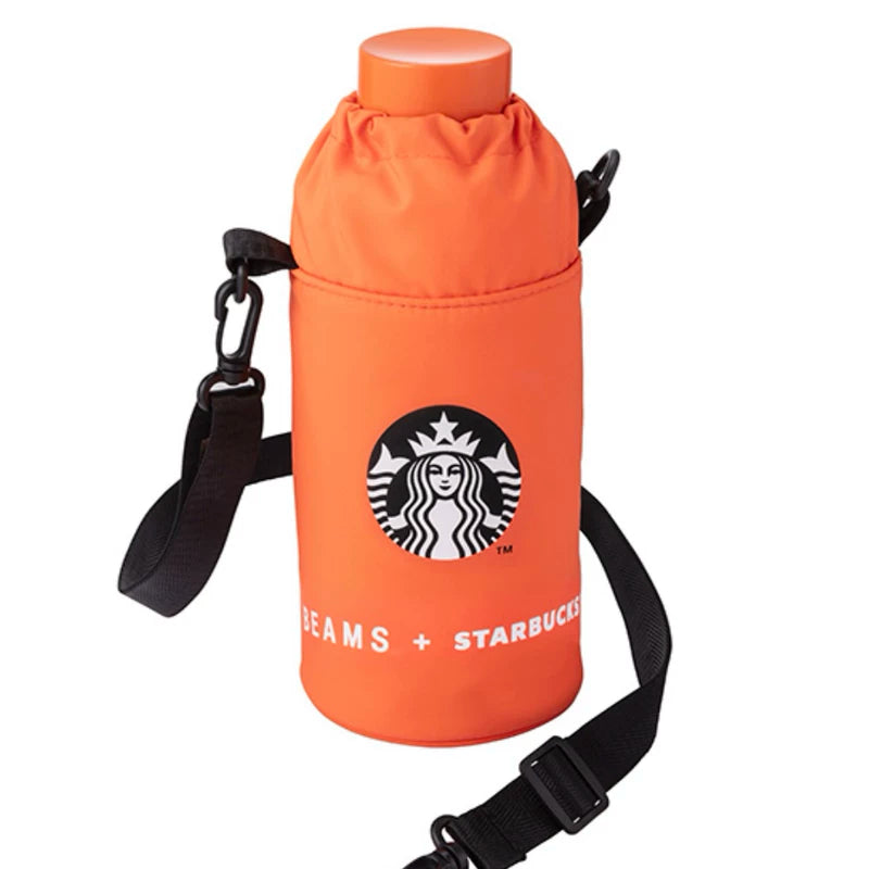 Starbucks 2025 x BEAMS Collaboration Series Good Luck Orange Cup Bag
