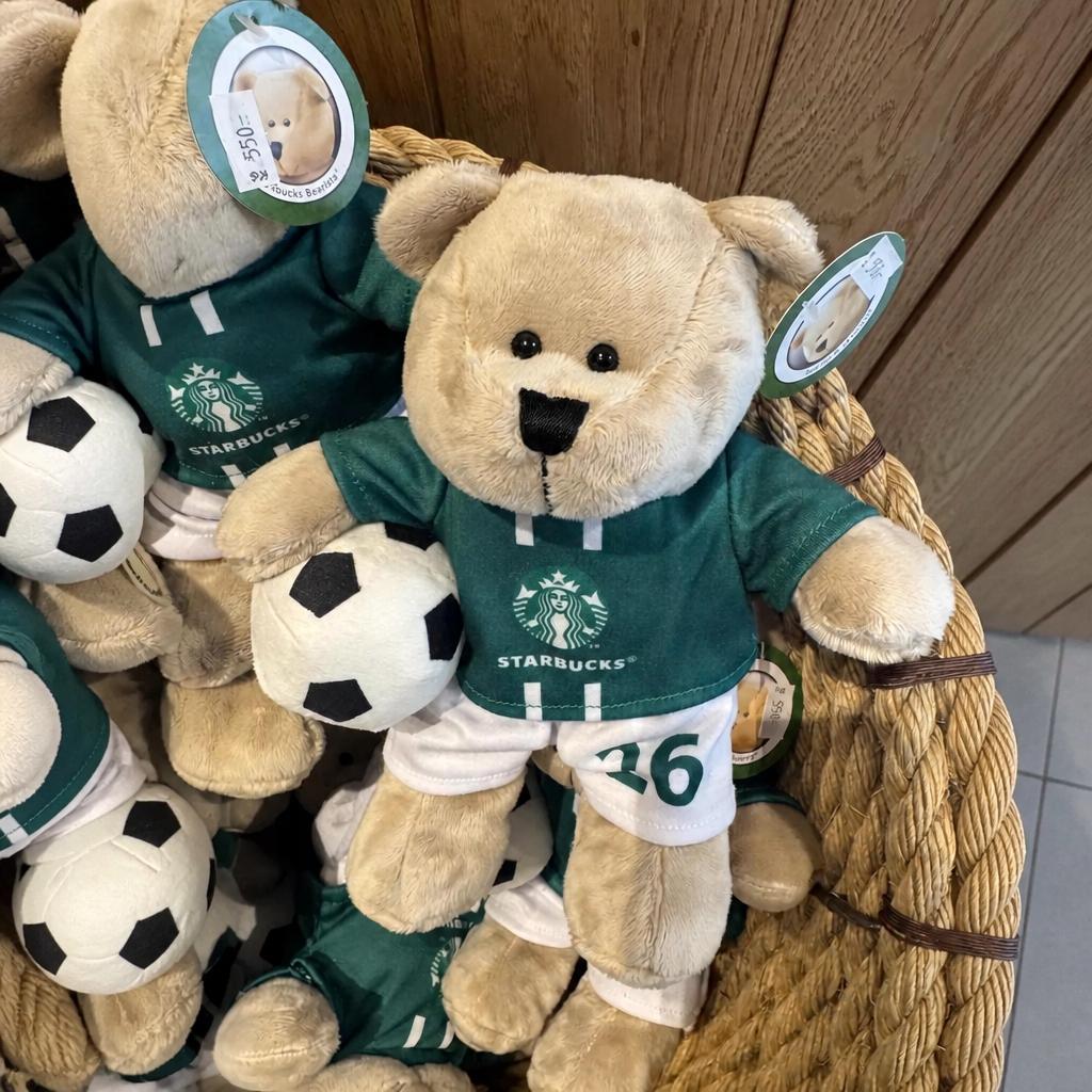Starbucks 2026 EU Football Bear Plush Doll 20cm