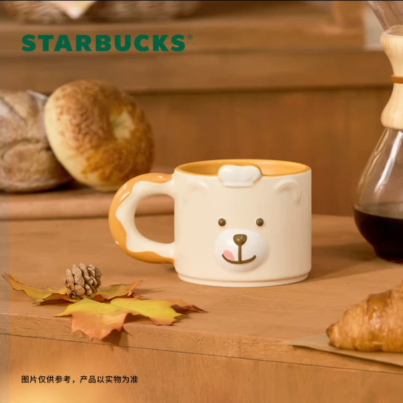 Starbucks China 2025 Bear Dessert House Series Bear Shopkeeper Mug 365ml 12.85oz