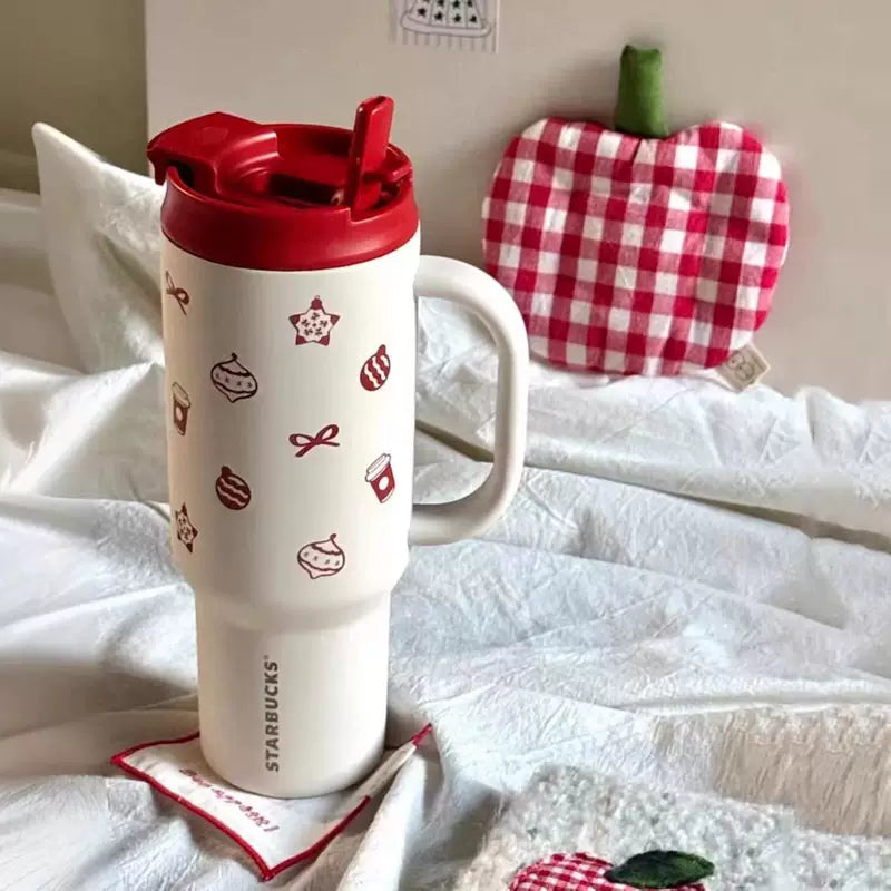 Starbucks China 2025 Christmas Heartbeat series 1189ml double mouth stainless steel cup