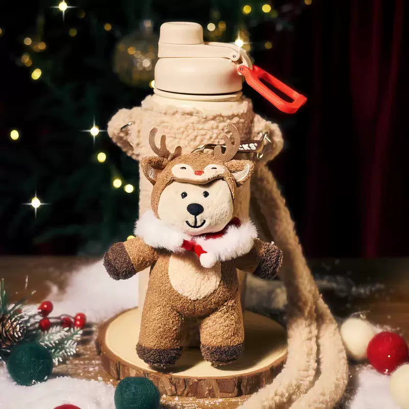 Starbucks China 2025 Christmas Warmth Series Stainless Steel Tumbler with Elk Cup Set 620ml