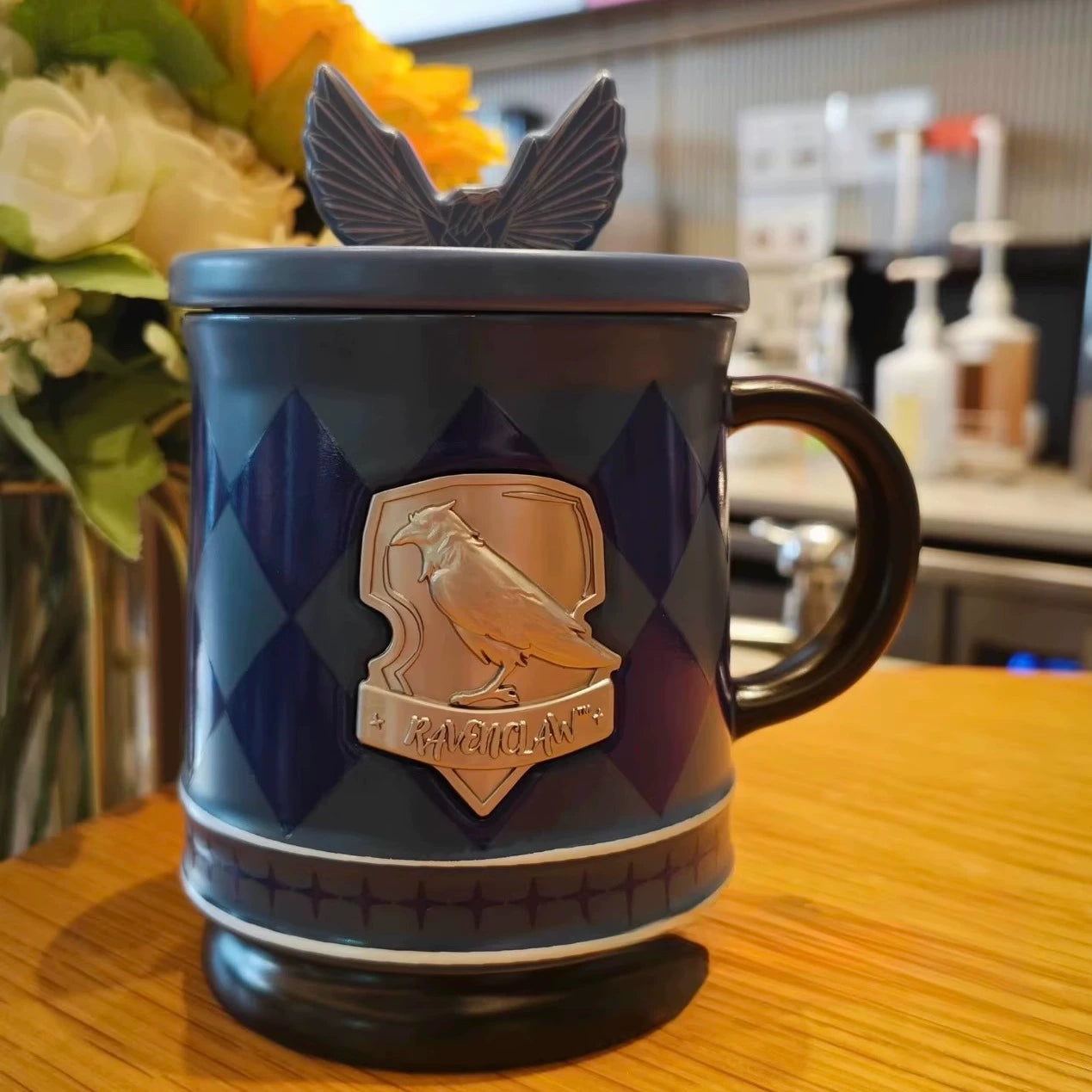 Starbucks China 2025 Harry Potter Collaboration Series Ravenclaw House Temperature Changing Mug with Lid 365ml 12.85oz