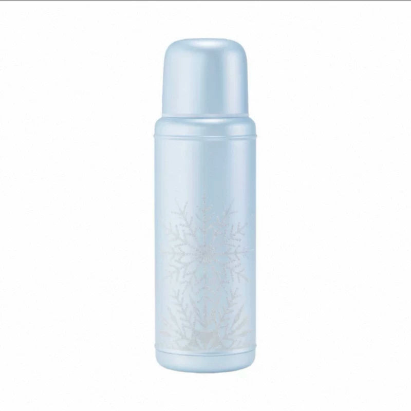 Starbucks China 2025 Snowlit Wonderland series Blue Retro Thermos Cup 460ml 16.19oz