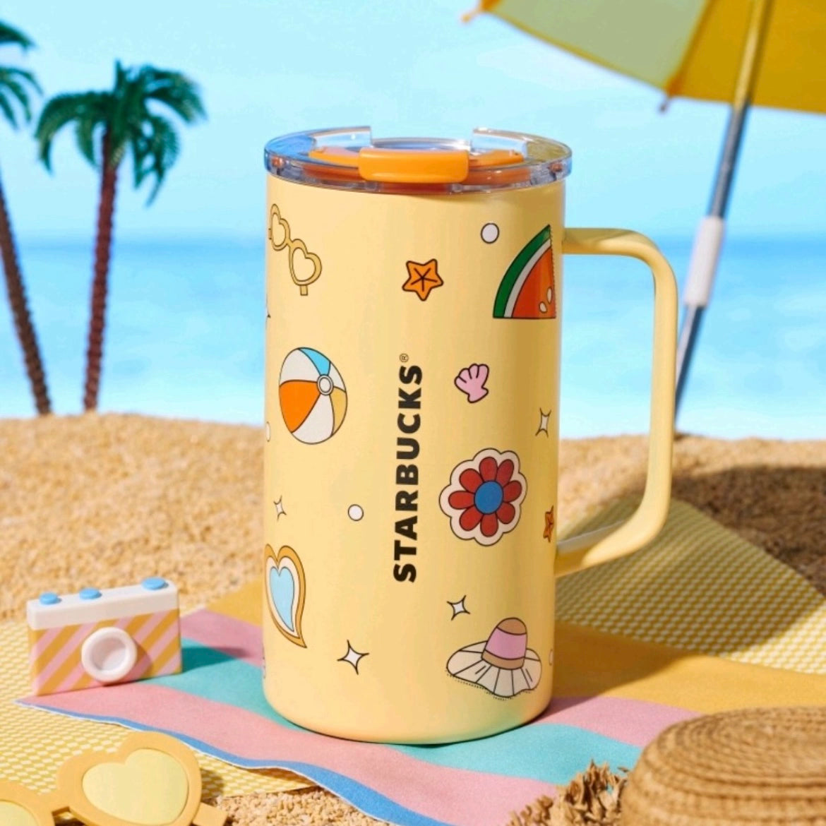 Starbucks China 2025 Tropical Series Stainless Steel Tabletop Cup 660ml 23.23oz