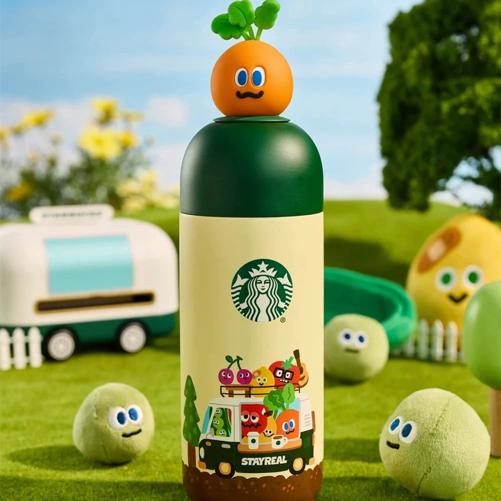 Starbucks China 2025 and STAYREAL co-brand carrot series Stainless steel cup 360ml