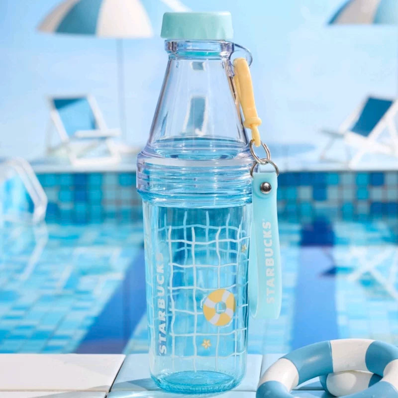 Starbucks China 2025 happy summer series Plastic cold water bottle 591ml 20.8oz