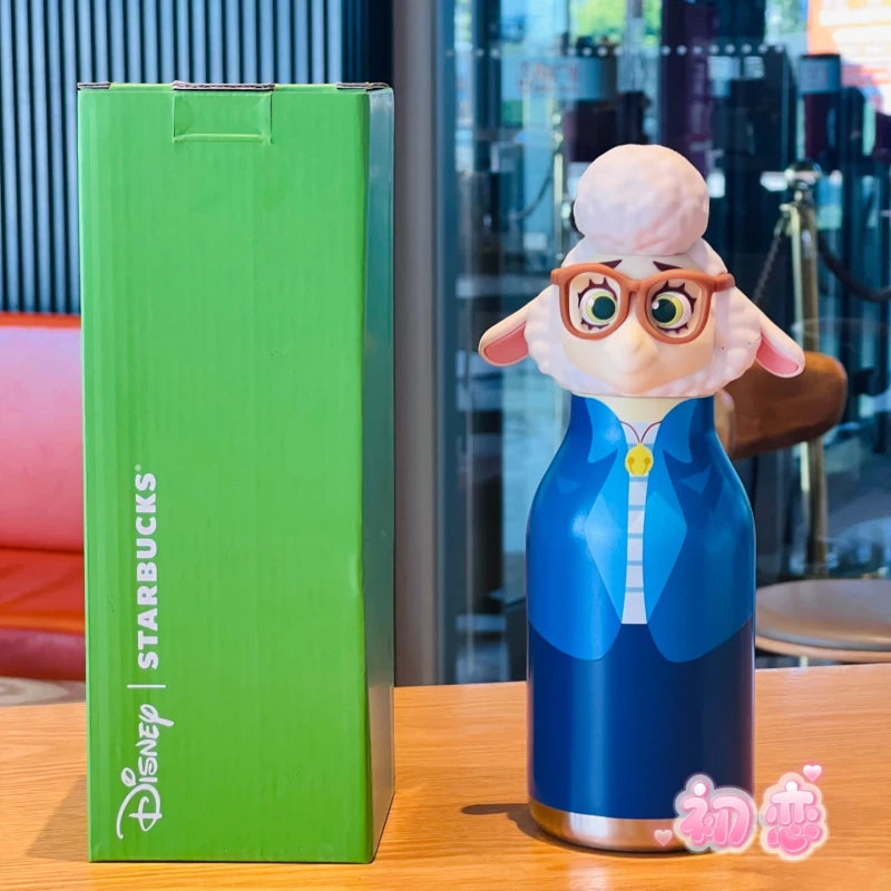 Starbucks China 2025 x Zootopia Collaboration Series Assistant Mayor Bellwether Stainless Steel Tumbler 430ml 15.13oz