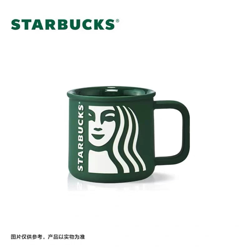 Starbucks China 2026 Dark Green Gilded Series 320ml Ceramic Mug