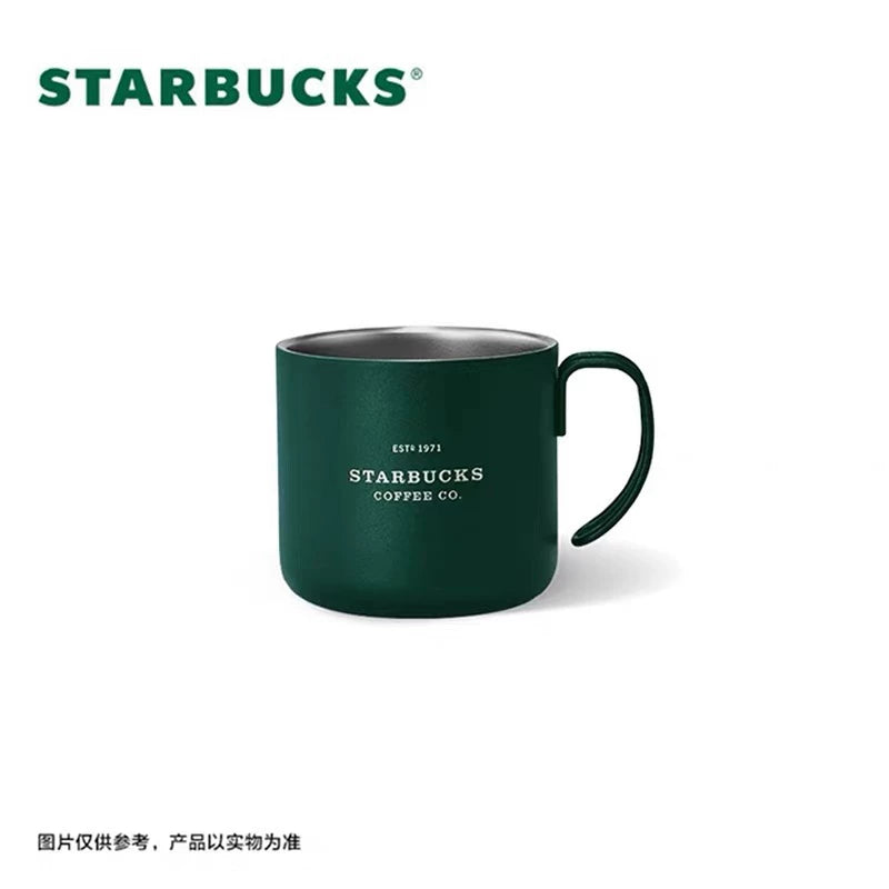 Starbucks China 2026 Dark Green Gilded Series 355ml Stainless Steel Tabletop Cup
