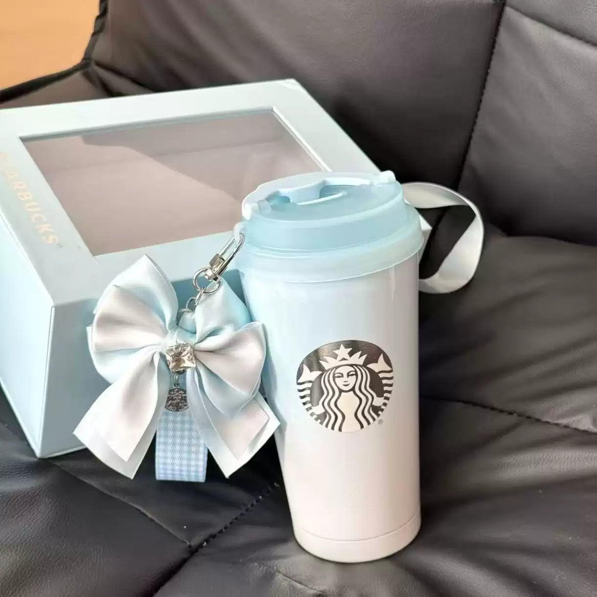 Starbucks China 2026 blue gradient stainless steel cup
