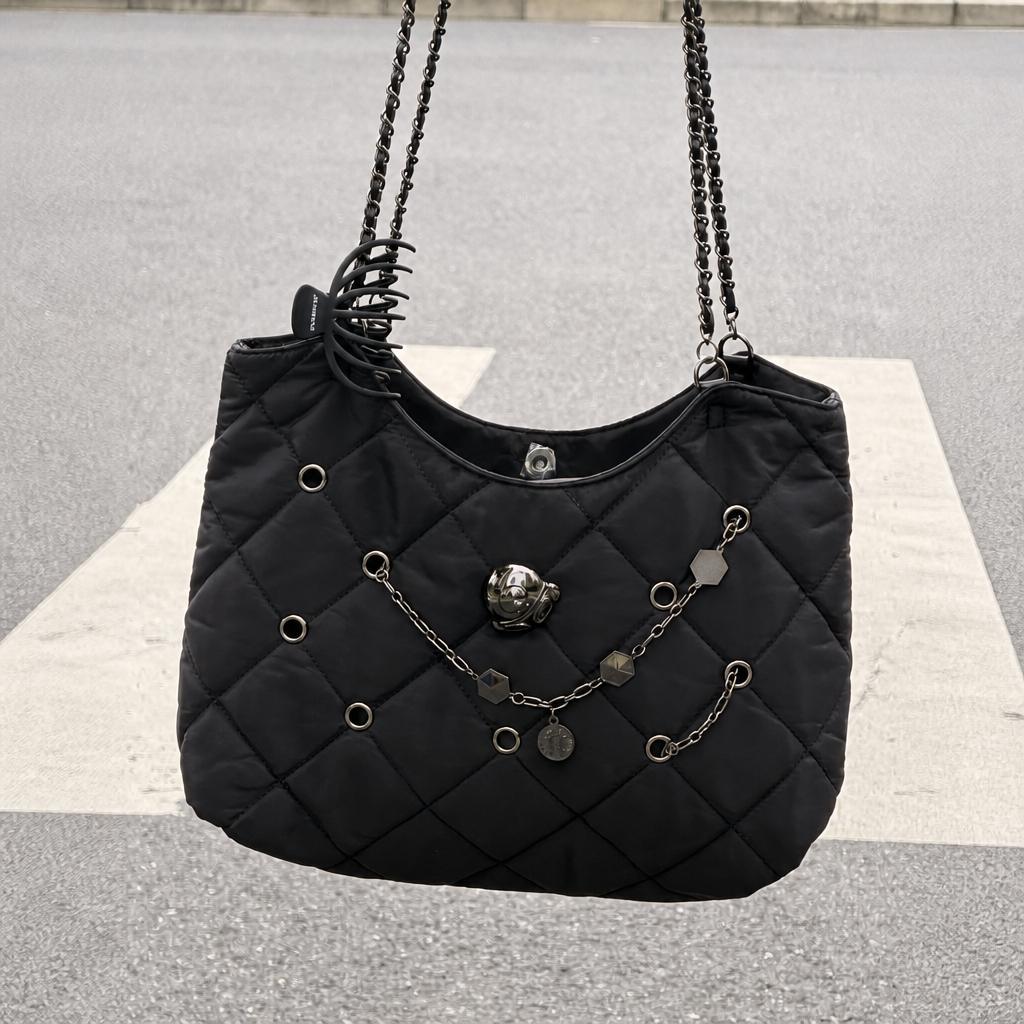 Starbucks China 2026 Mood Weather Station Series Black Double Strap Hole Bag