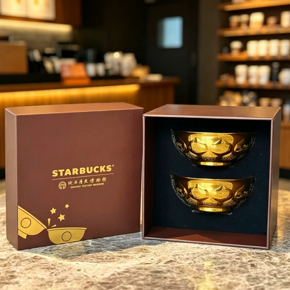 Starbucks China 2026 Shaanxi Museum Collaboration Series 65ml Shot Glass