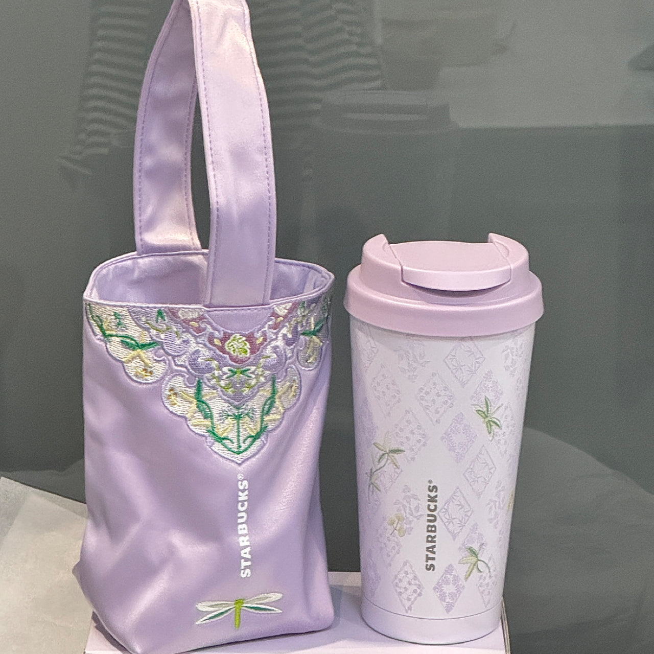 Starbucks China 2026 Spring Blessings Series 500ml stainless steel thermos cup with cup bag
