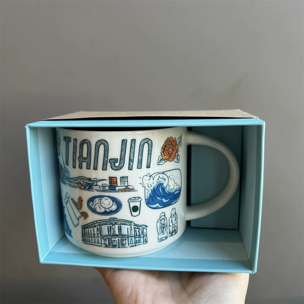 Starbucks China City cup series 414ml Tianjin BTS mug