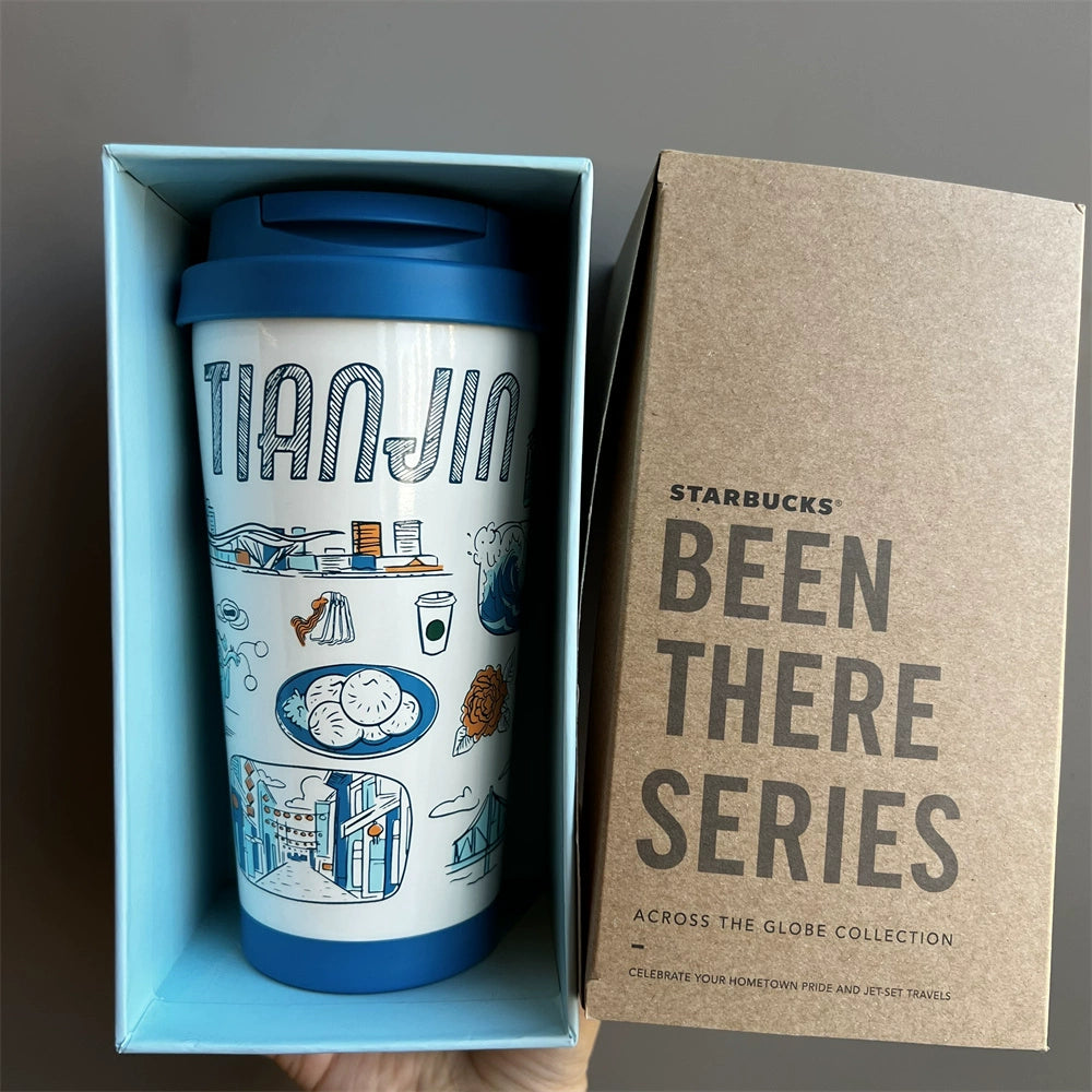 Starbucks China City cup series 473ml Tianjin BTS stainless steel cup