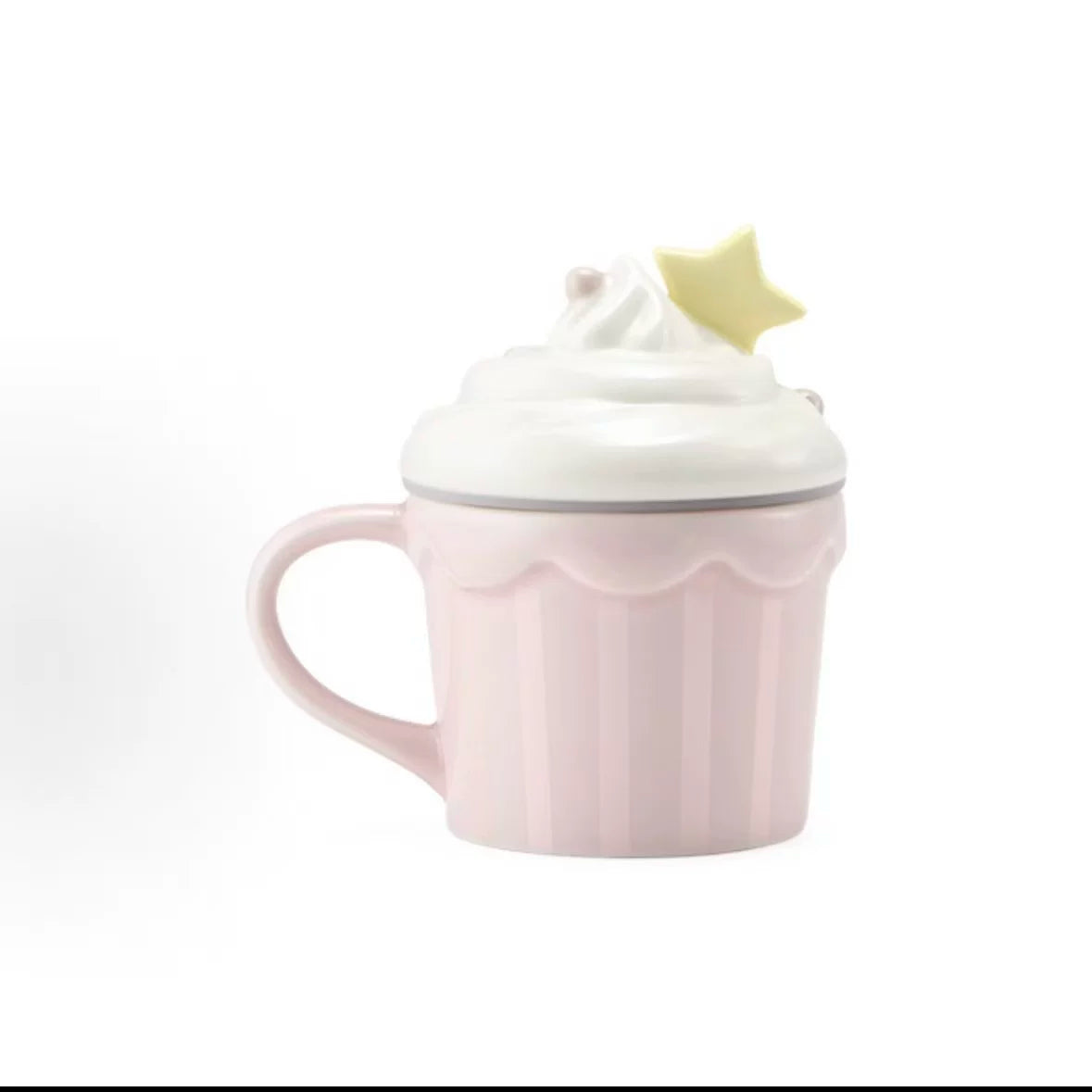 Starbucks China Summer 2026 Dessert Party Series Pink Mug with Ice Cream Lid 296ml 10.42oz