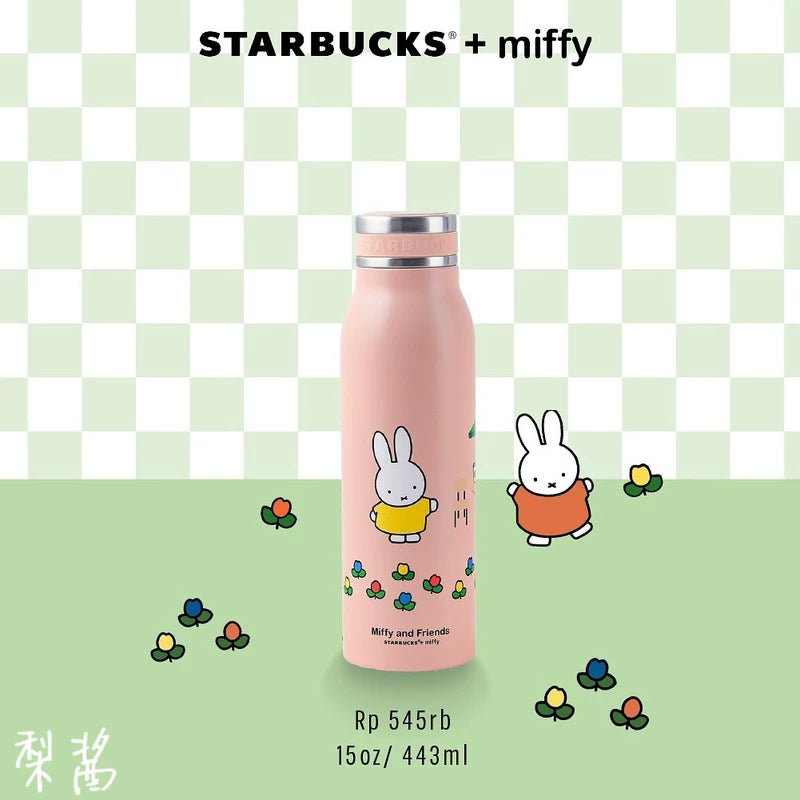 Starbucks Indonesia 2025 Miffy series Pink stainless steel cup 443ml
