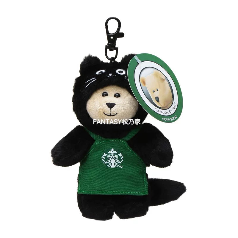 Starbucks Japan 2025 Halloween collection Black Cat Mini Bear keychain