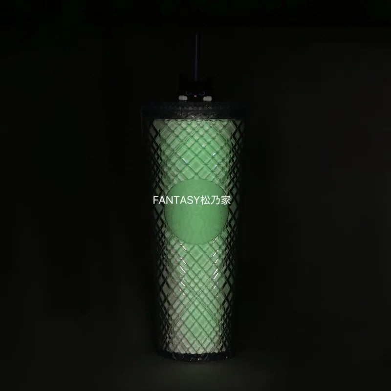 Starbucks Japan 2025 Halloween collection Luminous Black Cat Straw Cup 710ml 24.99oz