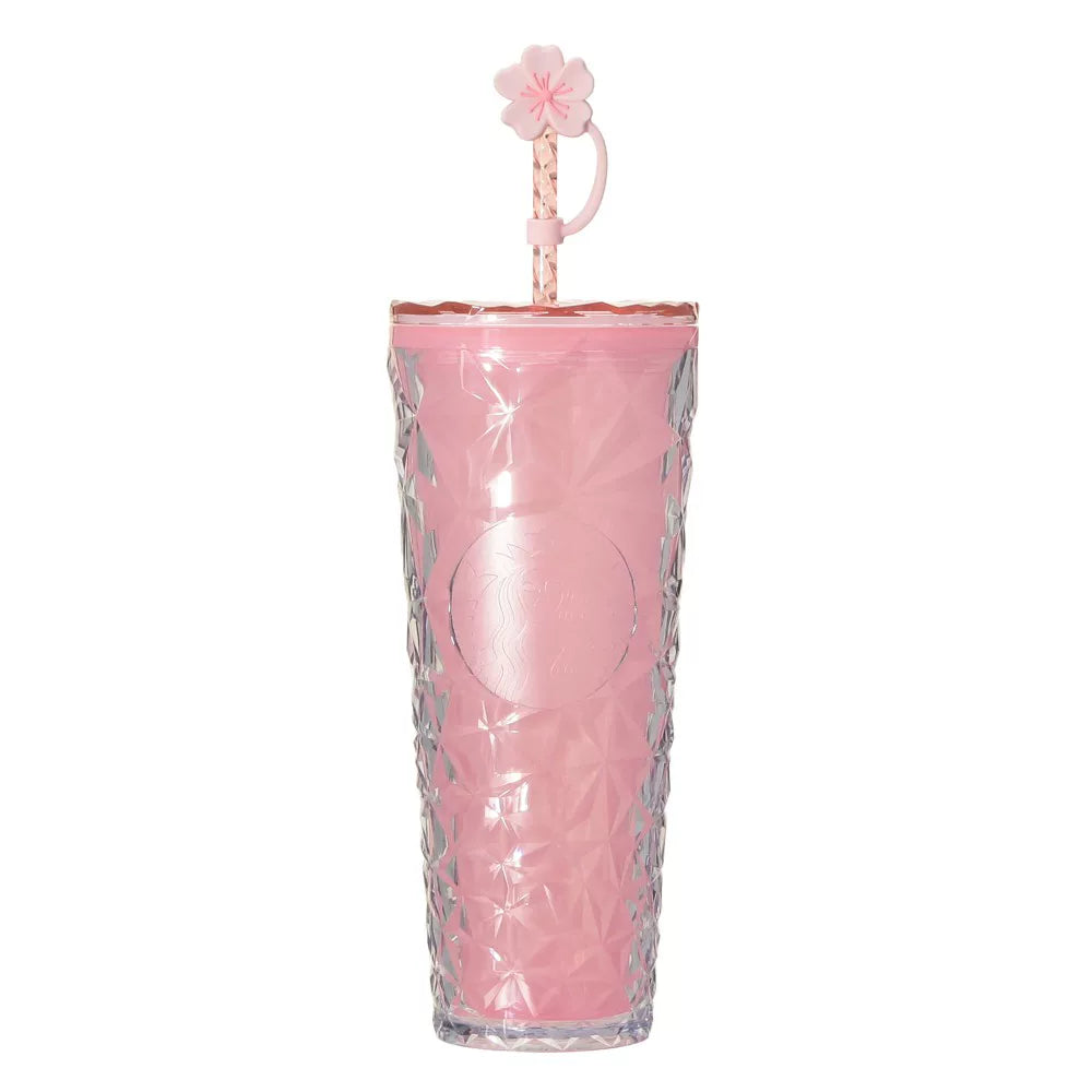 Starbucks Japan 2026 Cherry Blossom series Color Changing Straw Cooler Cup 710ml