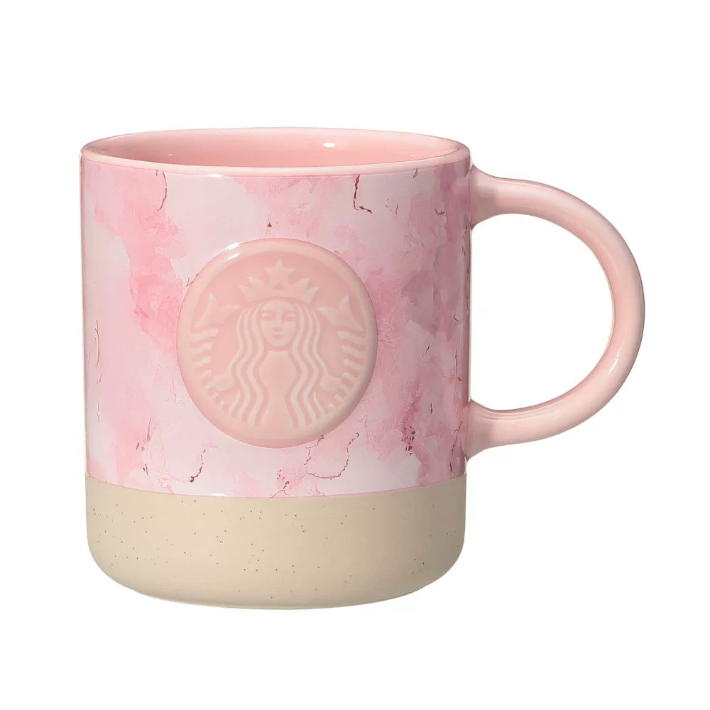 Starbucks Japan 2026 Cherry Blossom series marble mug 355ml