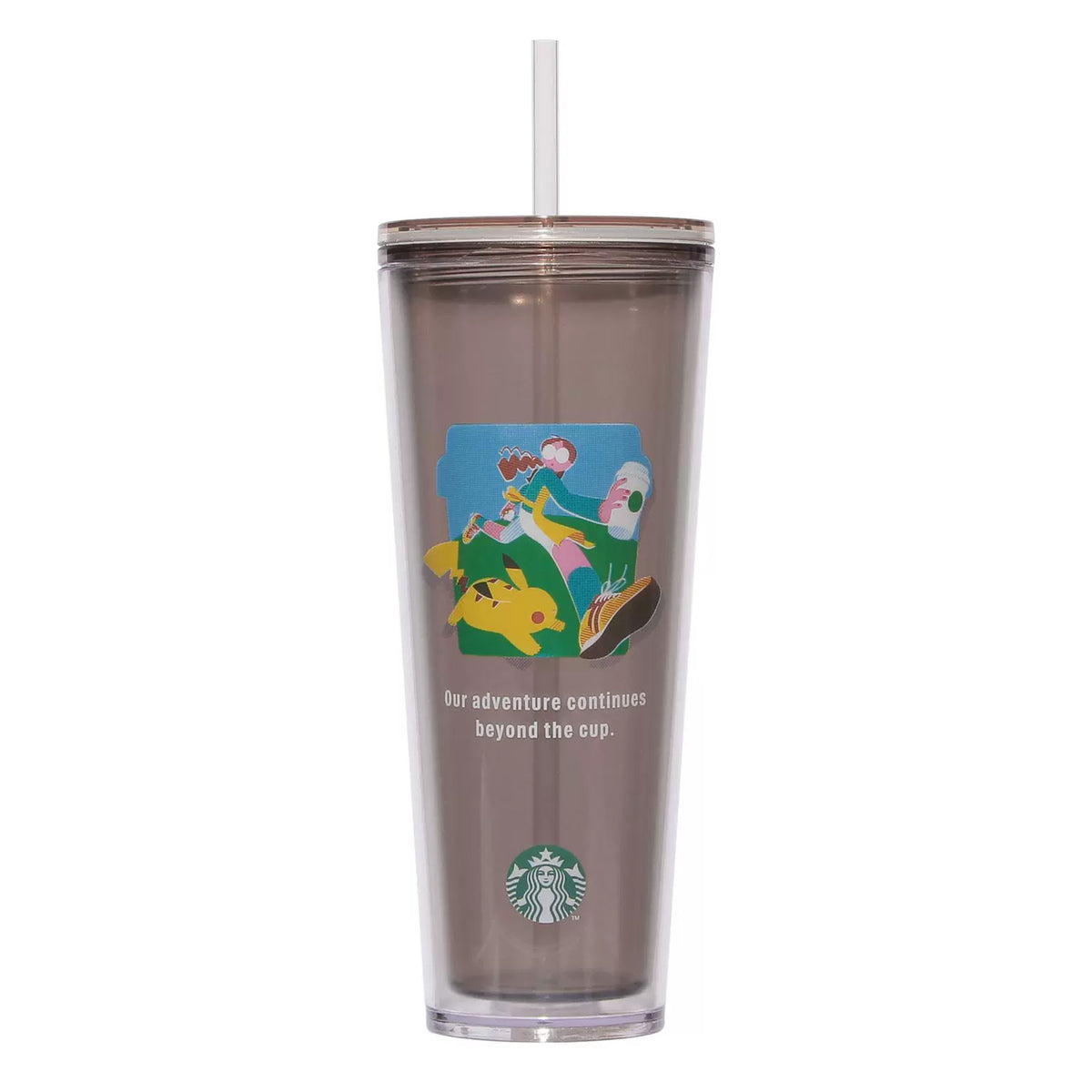 Starbucks Japan 2026 Pokémon Collaboration Series Cold Water Straw Cup Transparent Brown 710ml