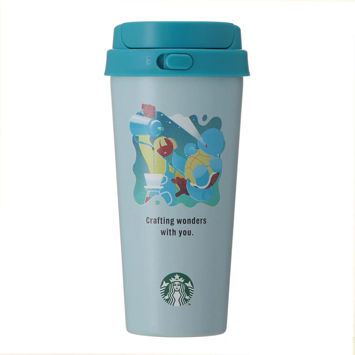 Starbucks Japan 2026 Pokémon Collaboration Series Squirtle Coffee Thermal Tumbler 473ml