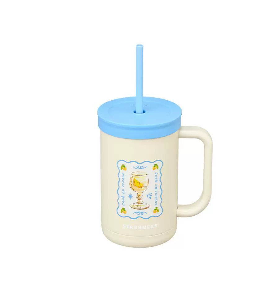 Starbucks Korea 2025 Summer season1 seriesTKHA straw cup cold drink cup 600ml 21.12oz