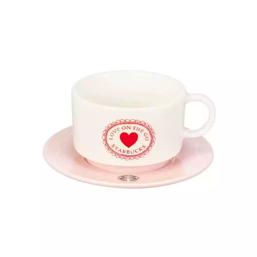 Starbucks Korea 2025 Valentine's Day series Sweetheart Bunny Mugs and Saucer 237 ml
