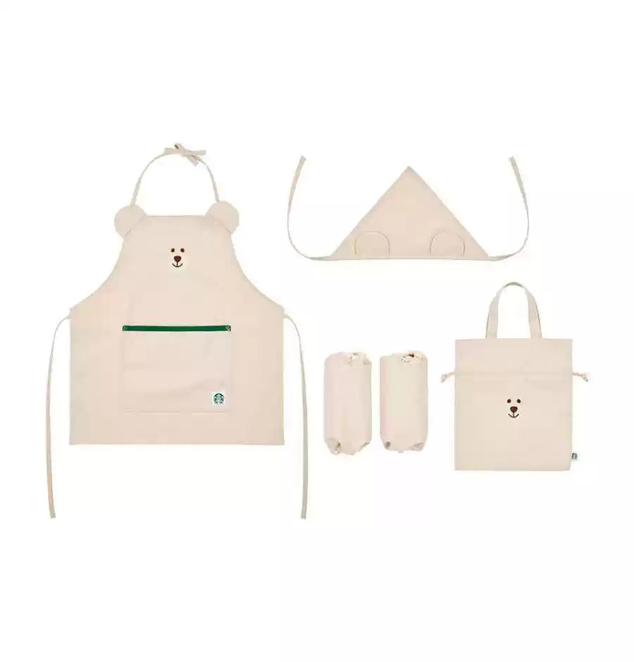 Starbucks Korea 2025 back to school series Children's Apron Set