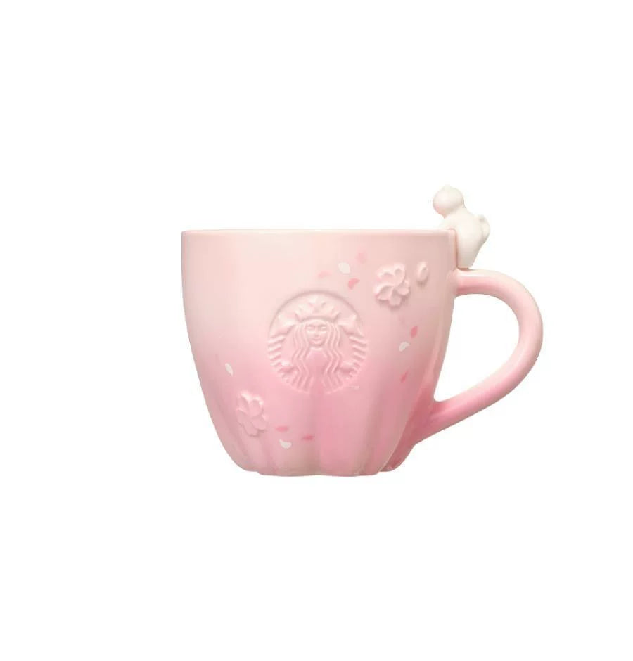 Starbucks Korea 2026 Cherry Blossom Series Pink Cat Mug 355ml 12.49oz