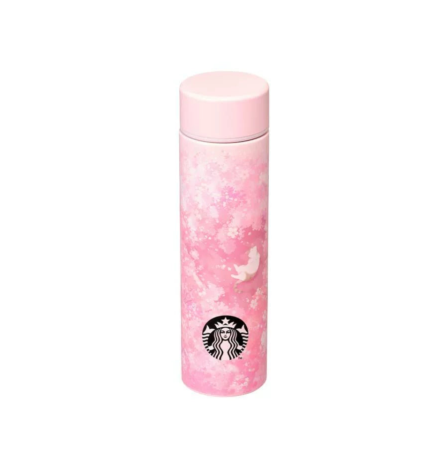 Starbucks Korea 2026 Cherry Blossom Series Pink Cat Stainless Steel Cup 414ml 14.57oz