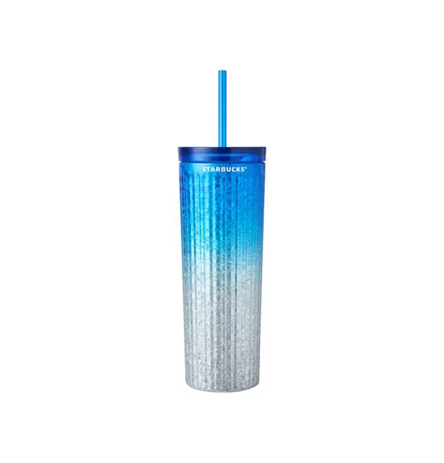 Starbucks Korea 2026 Summer Season 1 Series Blue Gradient Vertical Cup 473ml