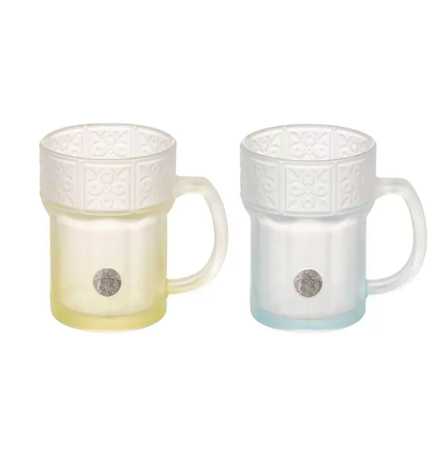Starbucks Korea Summer 2026 Mediterranean-Style Series Glass Set 450ml 15.84oz