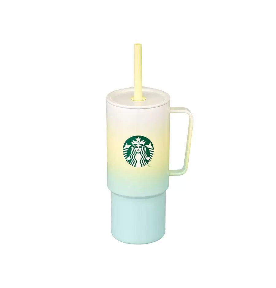Starbucks Korea Summer 2026 Mediterranean-Style Series miir stainless steel straw cup 680ml 23.93oz