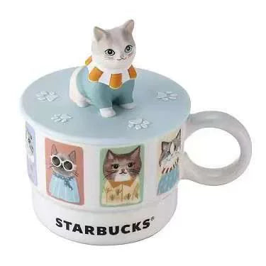Starbucks Taiwan 2025 Pet Alliance series Cat Cup Lid Mug 355ml 12.49oz