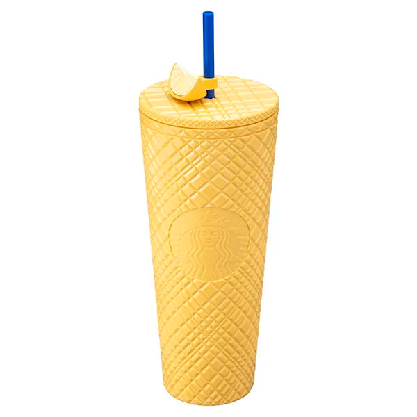 Starbucks Taiwan 2025 Summer Mediterranean Style Series Jeweled Lemon Yellow TOGO Cold Water Cup 710ml 24.99oz