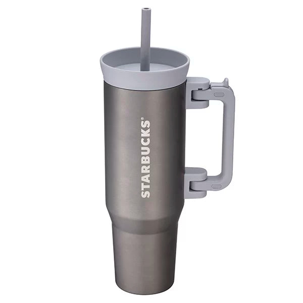 Starbucks Taiwan 2025 Summer Mediterranean Style Series Silver Stainless Steel Handle Cup 1125ml 39.59oz