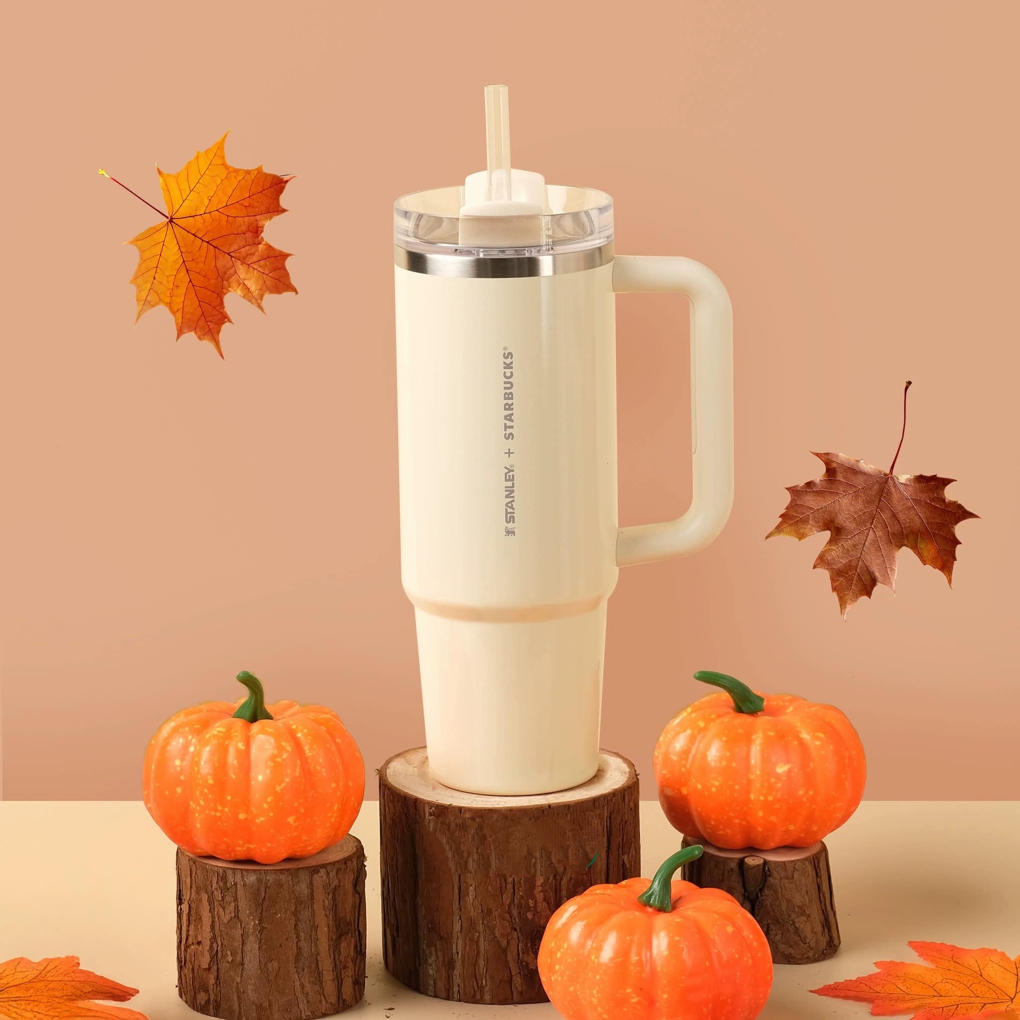 Starbucks Vietnam 2025 Pumpkin Spice Latte series Stanley Stainless St