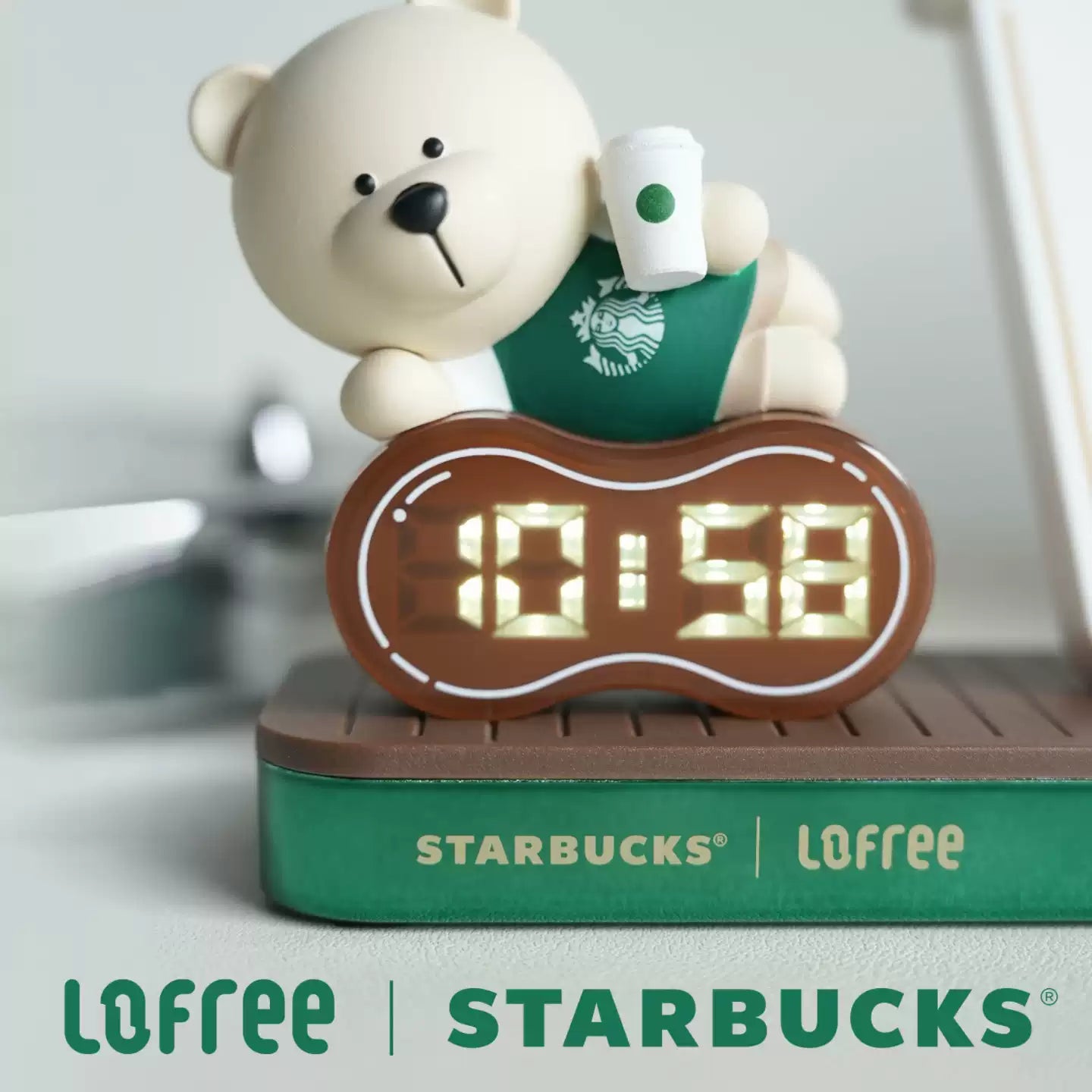 Starbucks x Lofree Collab BEARISTA Wireless Charging Stand & Creative Desktop Ornament