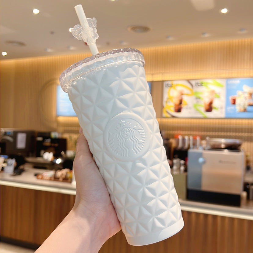 Starbucks tumbler China 2023 Lily of the Valley series white Dion stainless  steel cup 20oz Starbucks
