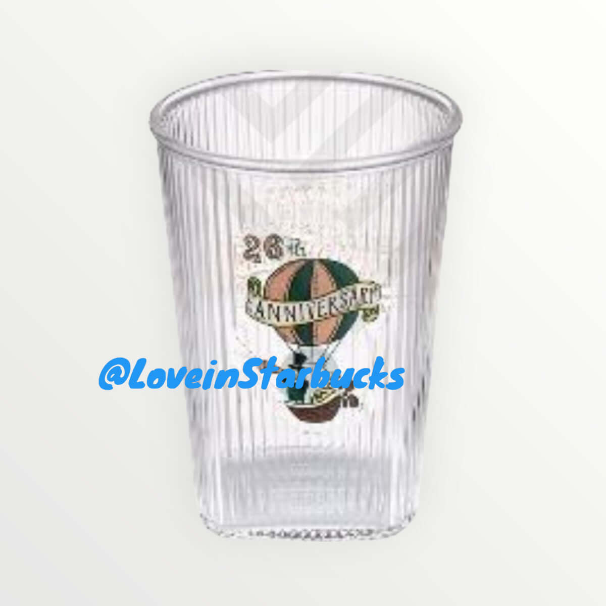 Starbucks Taiwan 2024 26th anniversary Ho-t air balloon adventure glass 207ml loveinstarbucks loveinstarbucks
