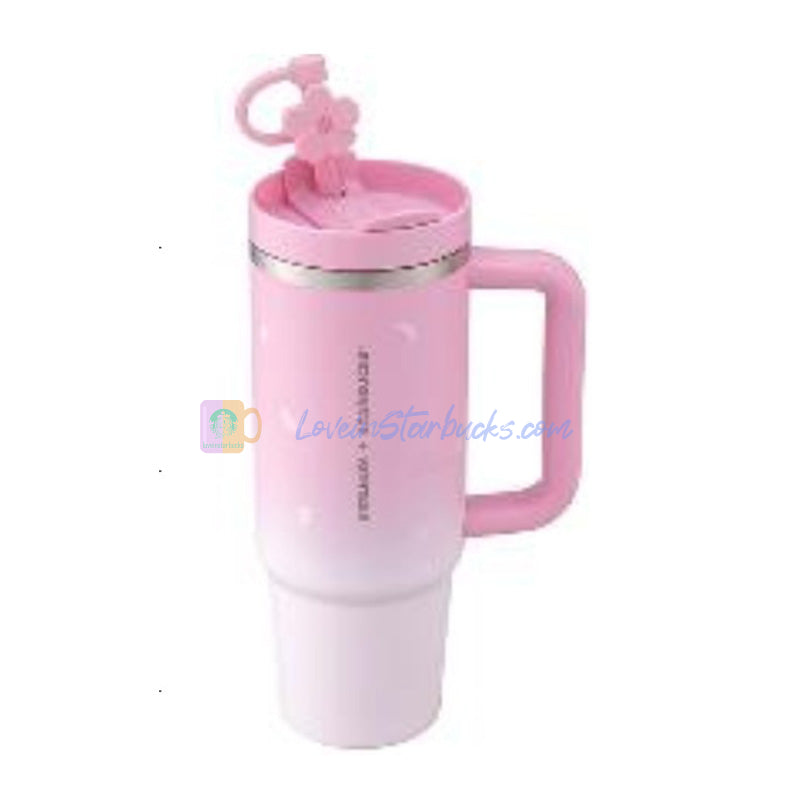 Starbucks Taiwan 2025 Sakura series Stanley Stainless steel cup 887ml 30oz with stopper
